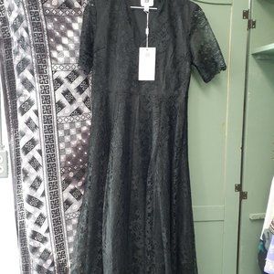 1/2 Sleeve Lace A-Line cocktail Dress